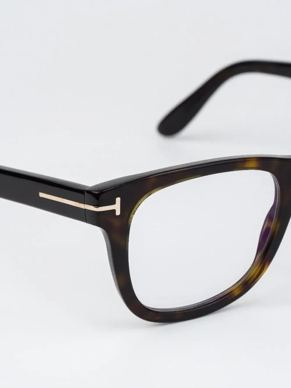 Tom Ford Women Eyeglasses Havana Square FT5820-B 052 NEW AUTHENTIC